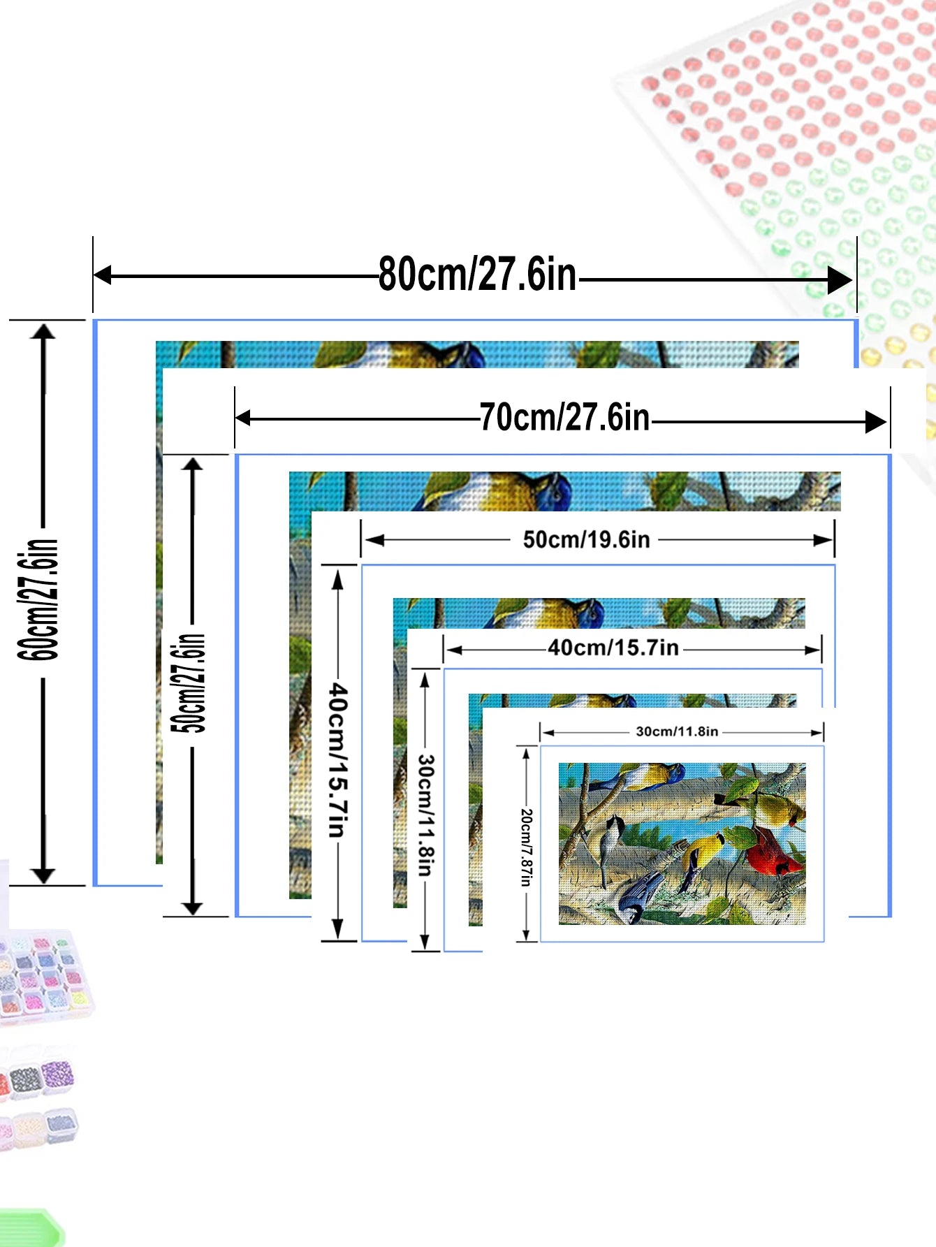The Bird On The Branch Personality DIY Full Drill Diamond Decorative Painting