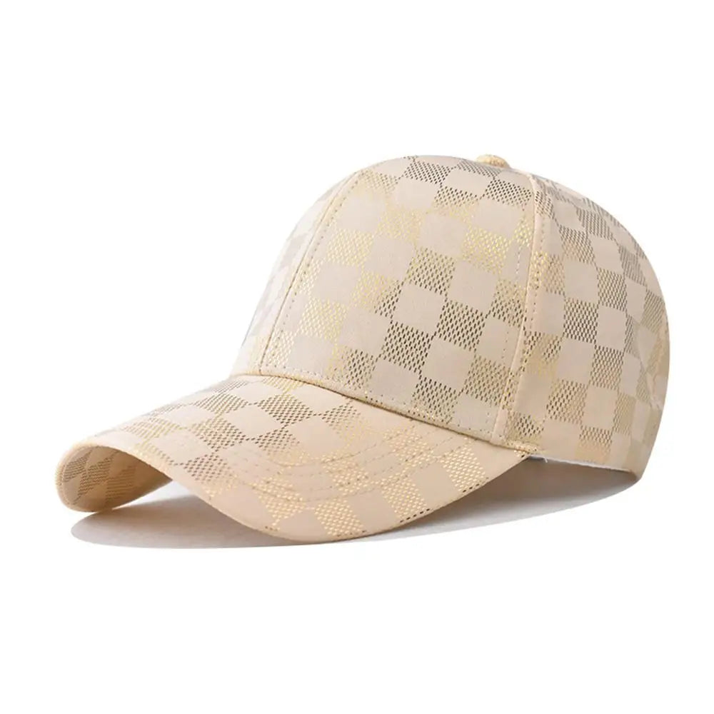 Checkerboard Pattern Baseball Caps Summer Classic Trucker Hat for Women Men Outdoor Sports Dad Hat Plaid Hip Hop Snapback Cap