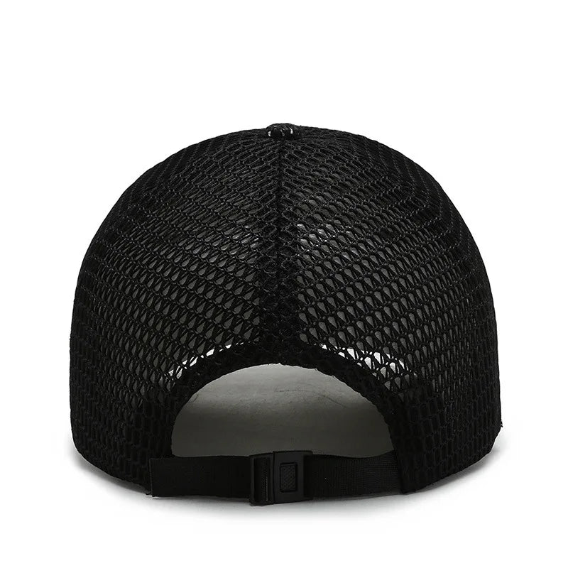 Men's New Fashion Baseball Cap Summer Breathable Full Net Shade Fishing Cap Outdoor Leisure Sports Cap
