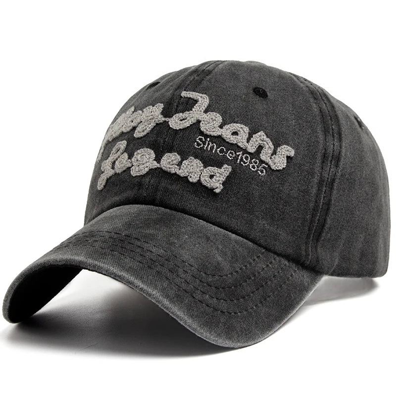 CNTANG Women Men's Baseball Caps Summer Casual Pure Cotton Fishing Cap Exquisite Letter Embroidery Sun Hat Trucker Hats Unisex