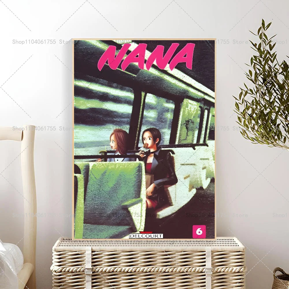 1PC Classic Anime NANA Poster Self-adhesive Art Waterproof Paper Sticker Coffee House Bar Room Wall Decor