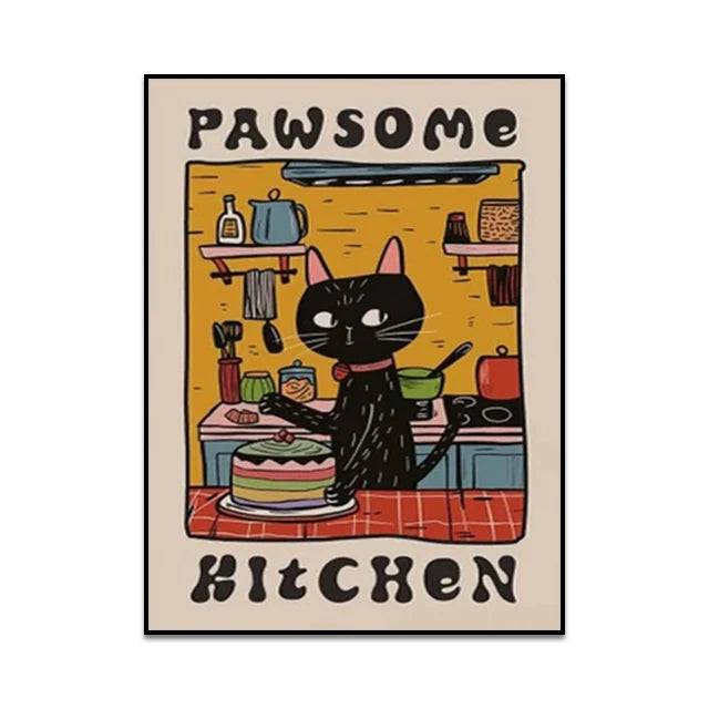 Are You Pooping Canvas Wall Art Print Poster Funny Bathroom Cat Toilet Decor Painting Home Decor Gift Unframed
