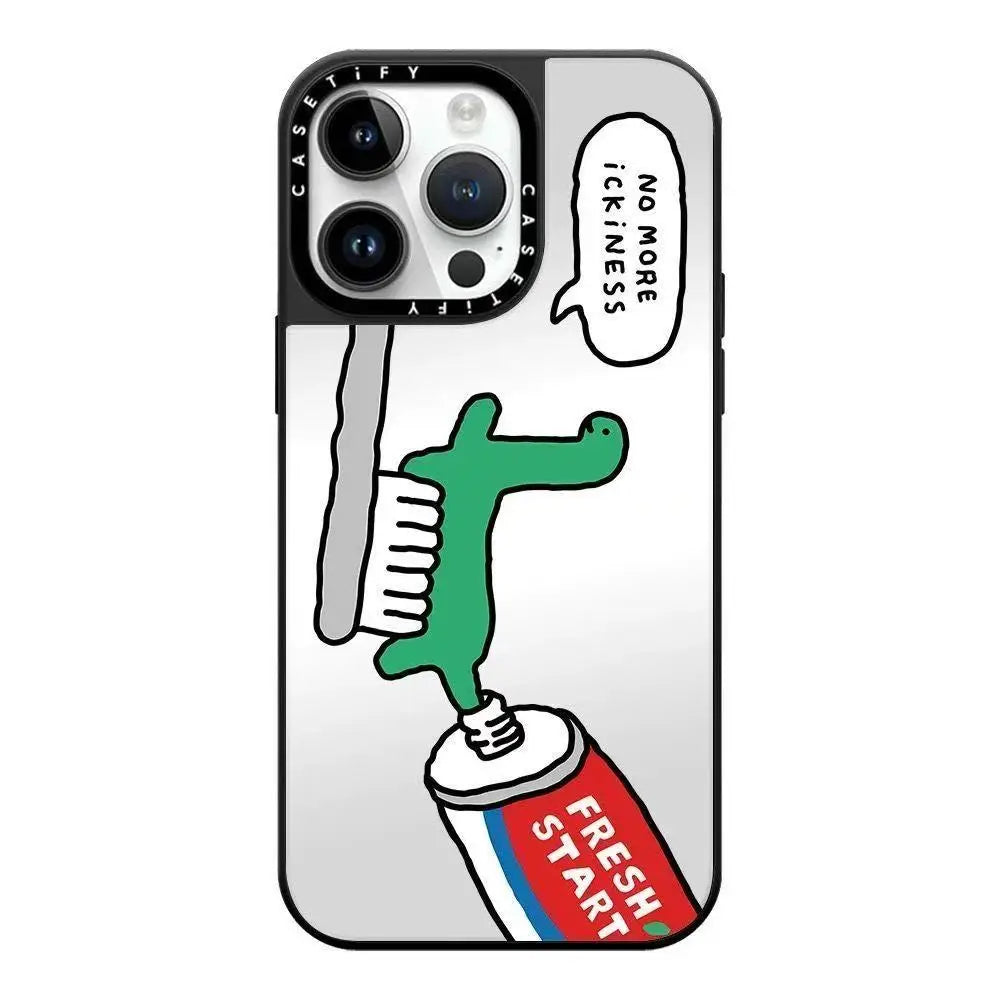 Green Dinosaur Joint Stamp for iPhone 16 pro Max Phone Case Quirky Design Compatible with Apple CASETi