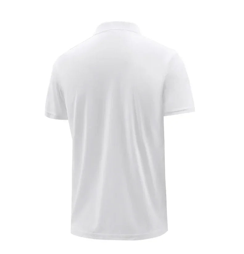 Paris Letter Print Men's Polo Shirt Summer Casual Breathable Comfortable Men Solid Color High Quality Short Sleeve Lapel T-Shirt