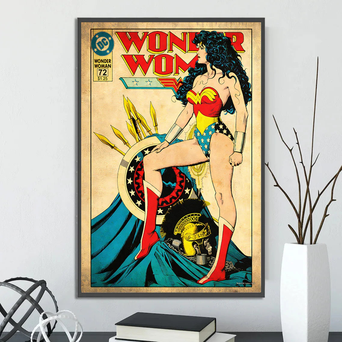 Batman Self-adhesive Poster Movie Wallpaper Figures Home Decoration Painting Wall Art DC Classic Covers Room Decor Kids Gift