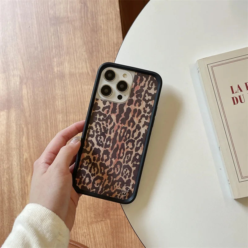 Wildflower 3D Super Star Mushroom Phone Case for iPhone 16 15 14 13 12 Pro Max Plus WF Bear-y Cute Leopard Safari Babies Cover