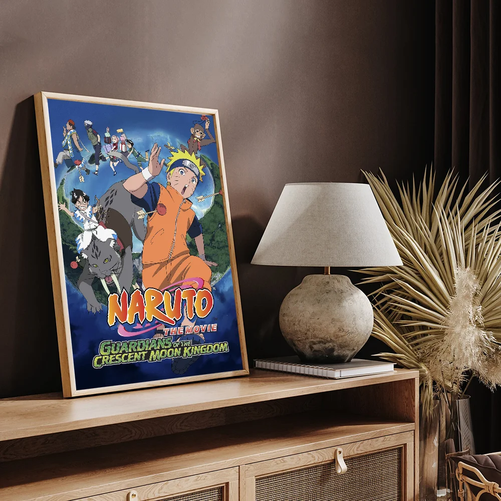 Anime Naruto Self-adhesive Art Poster Whitepaper Sticker DIY Room Bar Cafe Wall Decor