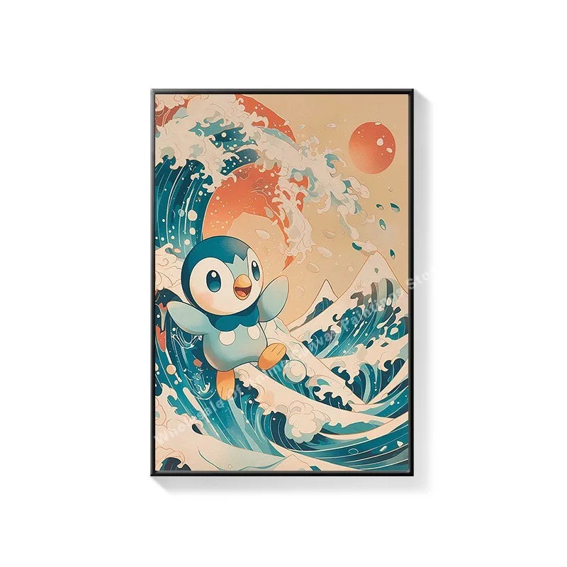 PokeMon Decorations PokeMon PokeMon Pikachu Hanging Paintings Children's Room Cartoon Anime Mural