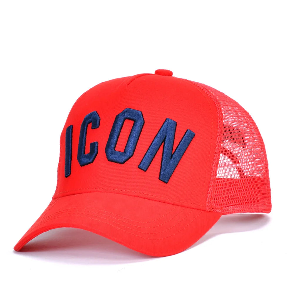 DSQICOND2 Brand 100% Cotton Baseball Caps ICON Letters High Quality Cap Men Women Customer Design Hat Black Cap Dad Hats