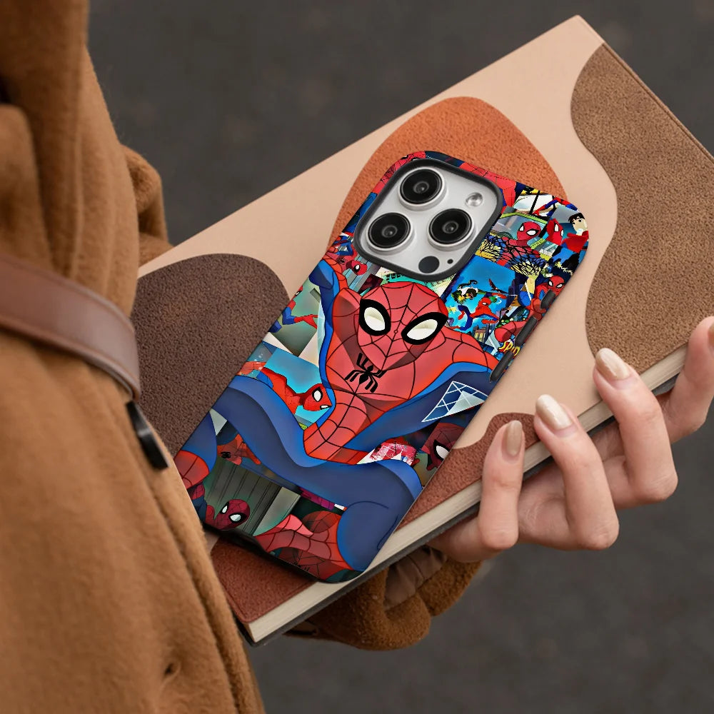 M-marvel s-spider man Phone Case Phone Case Film shell For iPhone 16 15 14 13 12 11 Pro Max Plus