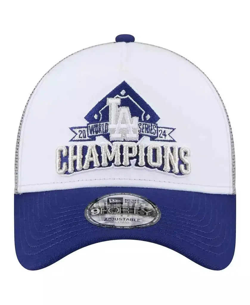 New Era | Men's White Los Angeles Dodgers 2024 World Series Champions 9Forty Adjustable Hat