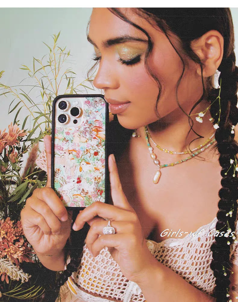 Wildflower wild Grassland Deer Duck Phone Case for iPhone 16 15 14 13 12 Pro Max Plus WF Girls Taylor Giavasis Cover Cases