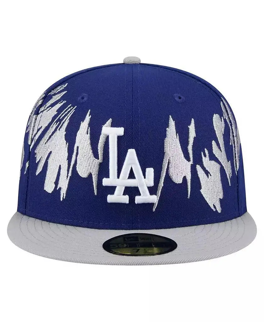 New Era | Men's Navy/Gray Los Angeles Dodgers Retro Pattern 59FIFTY Fitted Hat