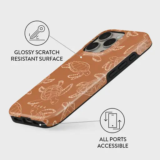 Earth Shell BURGA Phone Case for iPhone 16 15 14 13 12 11 X XS XR XSMAX 7 8 Pro Max Plus Luxury Double-layer Back Cover