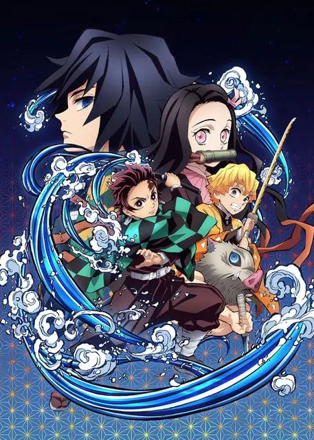 Anime Demon Slayer Classic Canvas Painting Anime Character Posters HD Wall Art Picture Modern Home Children's Room Decoration
