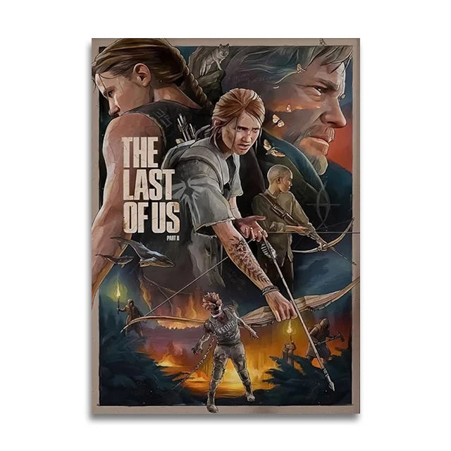 KSUMRET Movie Game Canvas Wall Art Print Poster Decorative Painting Modern Home Decor Give Movie Gift Unframed