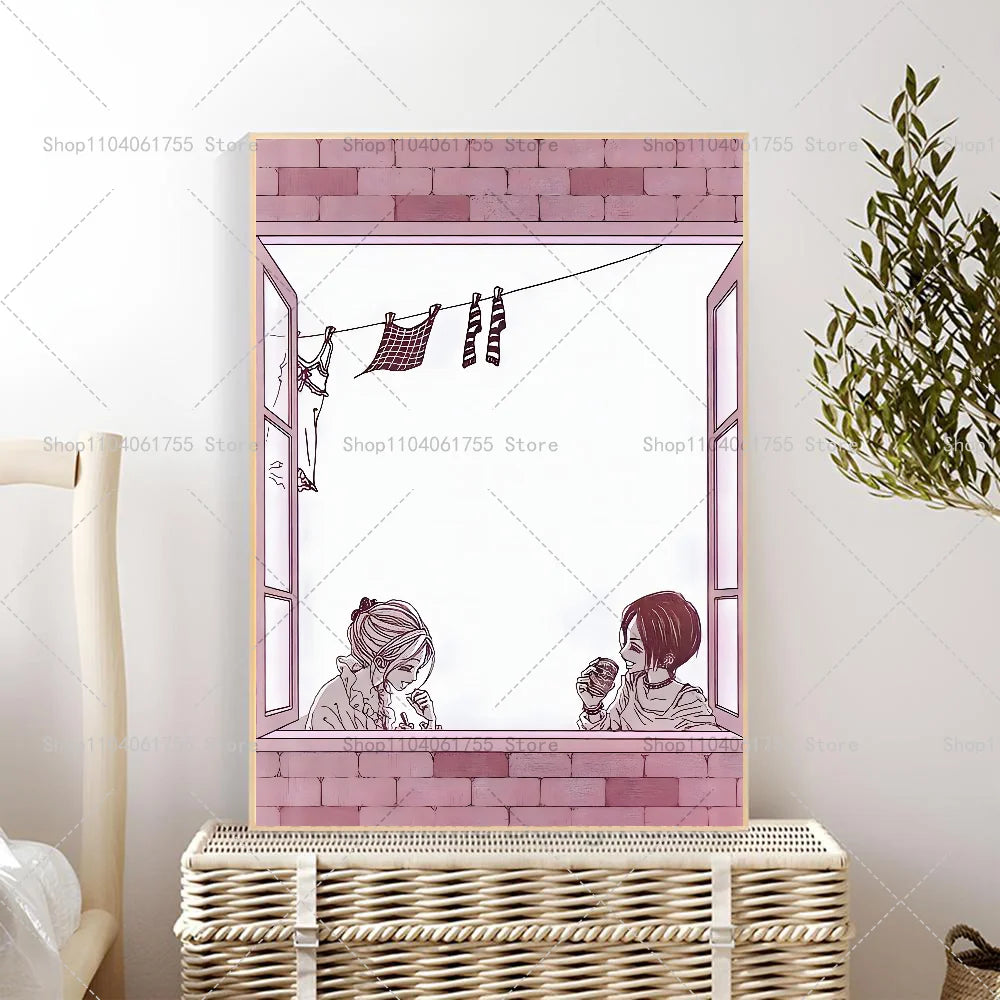 1PC Classic Anime NANA Poster Self-adhesive Art Waterproof Paper Sticker Coffee House Bar Room Wall Decor