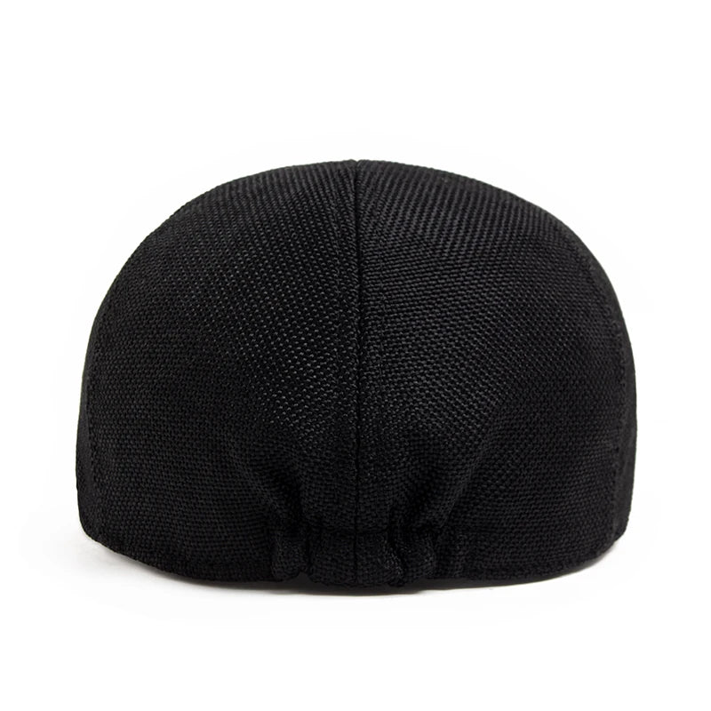 New Summer Linen Beret Men Sun Visor Flat Hat Women Fashion Berets Breathable Newsboy Cap Luxury Vintage Caps Unisex