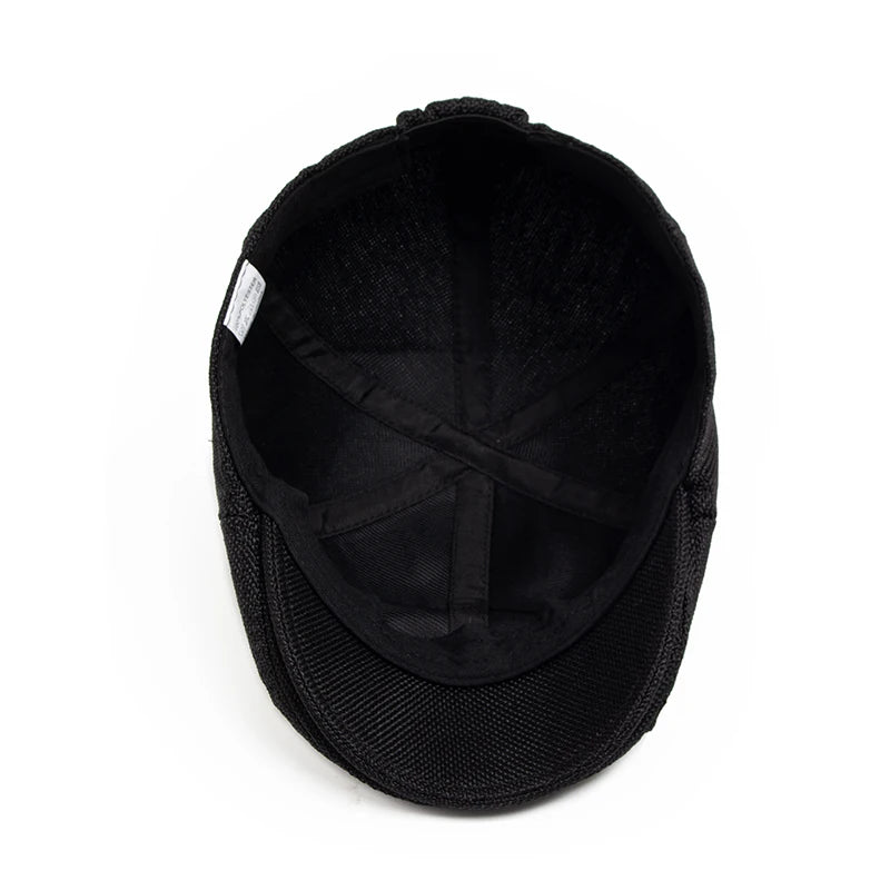 New Summer Linen Beret Men Sun Visor Flat Hat Women Fashion Berets Breathable Newsboy Cap Luxury Vintage Caps Unisex