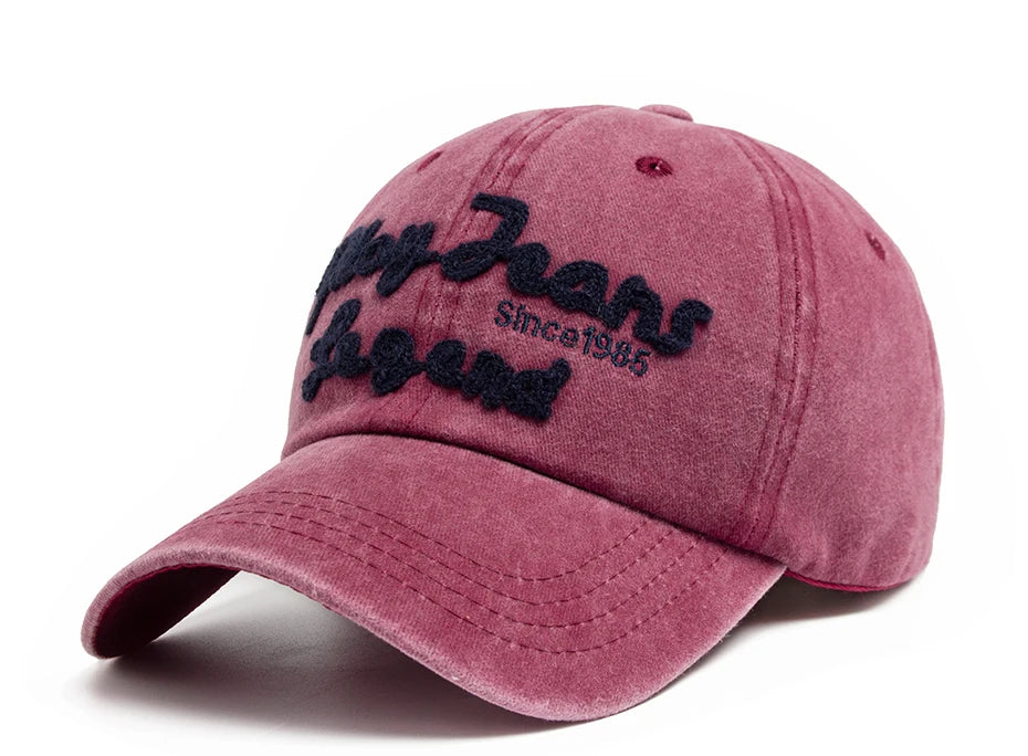 CNTANG Women Men's Baseball Caps Summer Casual Pure Cotton Fishing Cap Exquisite Letter Embroidery Sun Hat Trucker Hats Unisex