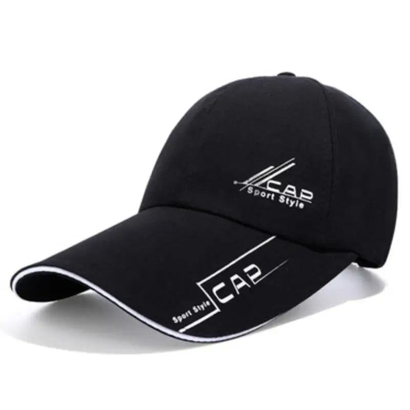 2024 Sports Baseball Cap Summer Long Visor Brim Shade Sun Hats Mens Snapback Hats Peaked Cap Outdoor Baseball Cap Bone Gorras