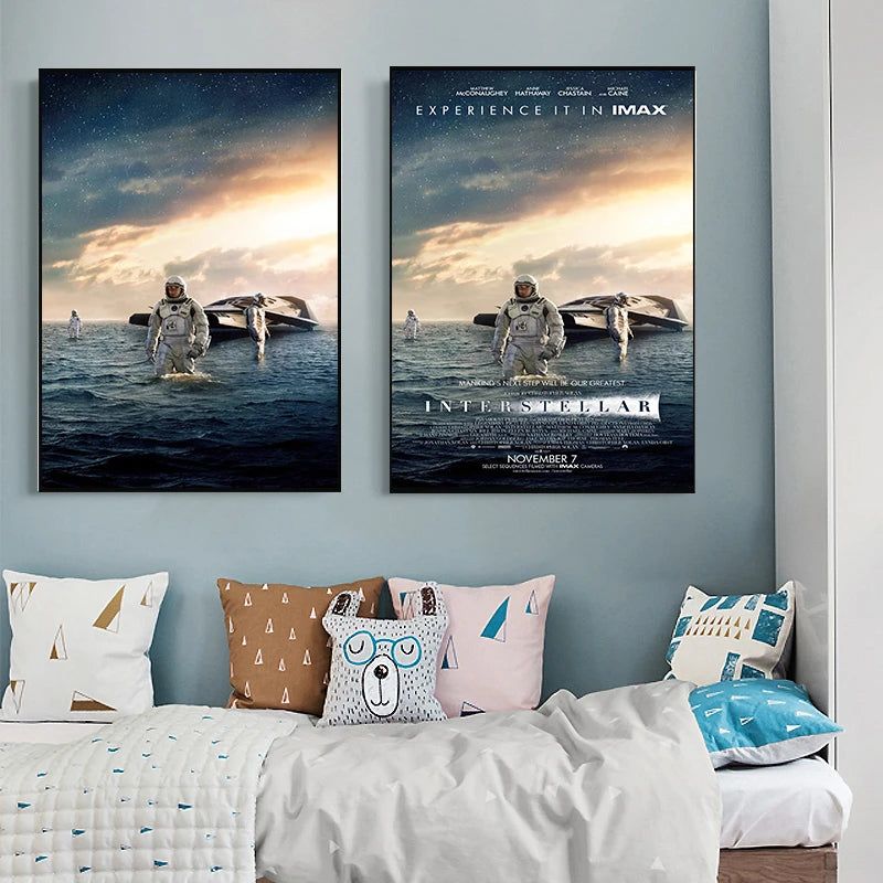 Classic Hot Movie Interstellar Art Home Wall Decoration Quality Canvas Poster Aesthetics Living Bar cafe Posters Wall Picture