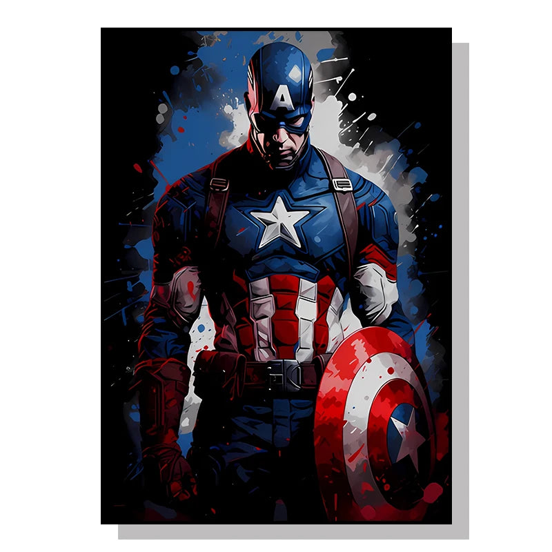 Marvel Movie Canvas Art Poster Anime Super Hero SpiderMan Iron Man Canvas Painting Home Wall Decor Prints and Children's Gifts