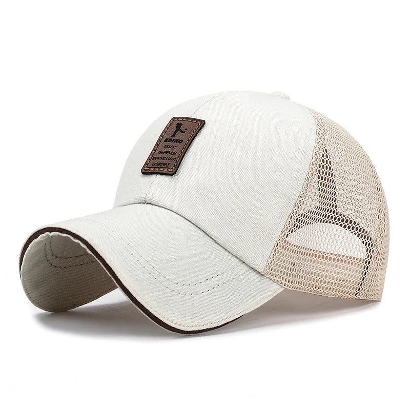 2024 Sports Baseball Cap Summer Long Visor Brim Shade Sun Hats Mens Snapback Hats Peaked Cap Outdoor Baseball Cap Bone Gorras