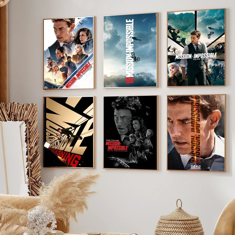 Film M-ission Impossible R-eckoning Poster Prints Wall Sticker Bedroom Living Office Home Room Decoration Painting Self Adhesive