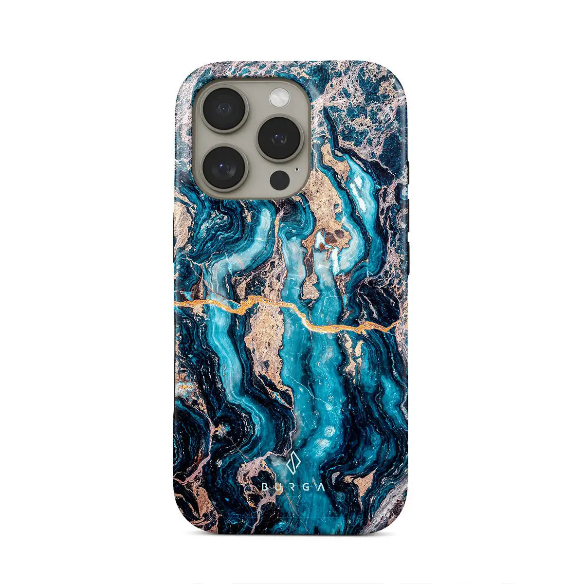 Mystic River - Blue BURGA Phone Case for iPhone 16 15 14 13 12 11 X XS XR XSMAX 7 8 Pro Max Plus Luxury Double-layer Back Cover
