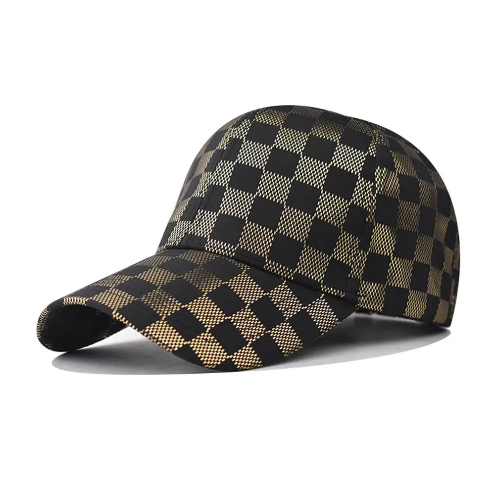 Checkerboard Pattern Baseball Caps Summer Classic Trucker Hat for Women Men Outdoor Sports Dad Hat Plaid Hip Hop Snapback Cap