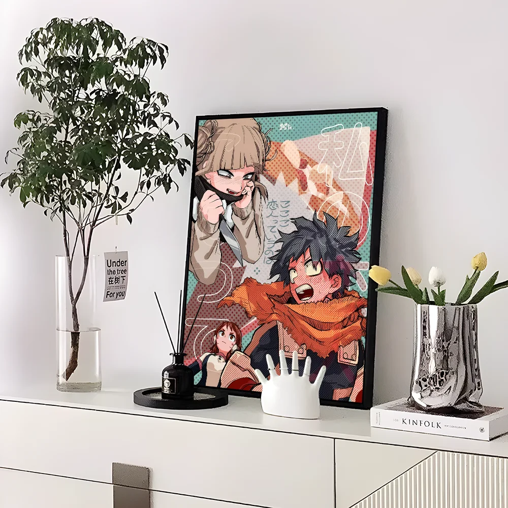My Hero Academia Kaminari Denki Classic Anime Poster Fancy Wall Sticker for Living Room Bar Decoration Decor Art Wall Stickers