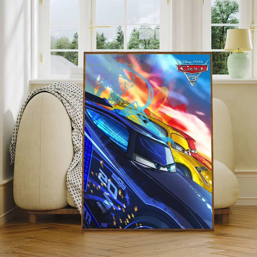 Cartoon C-ars 3 Poster Prints Wall Sticker Bedroom Living Office Home Room Decoration Painting Self Adhesive