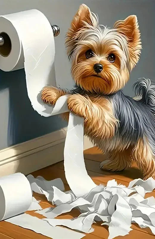 Diamond Art Painting Dog Animal 30X40cm Full Round Drill Picture Of Rhinestones Embroidery Wall Decor Cross Stitch