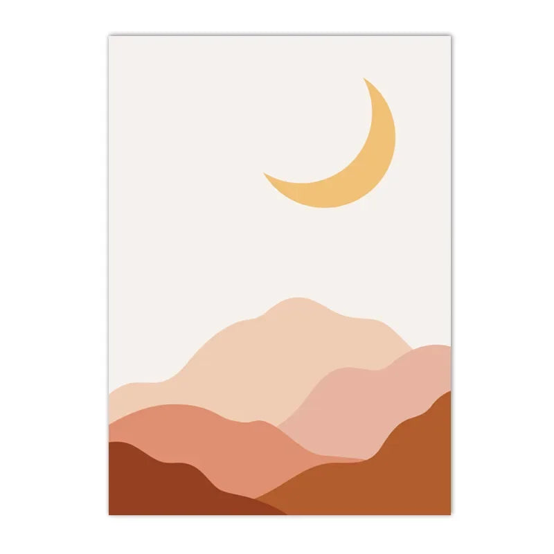 Boho Rainbow Cloud Moon Sun Heart Nursery Wall Art Canvas Painting Nordic Posters And Prints Pictures Baby Kids Room Home Decor