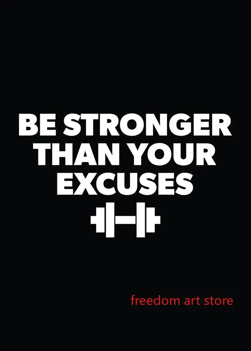 Gym Motivation Muscle Man Bodybuilding Fitness Strength Barbell Art Poster Canvas Painting Wall Print Picture for Home Gym Decor