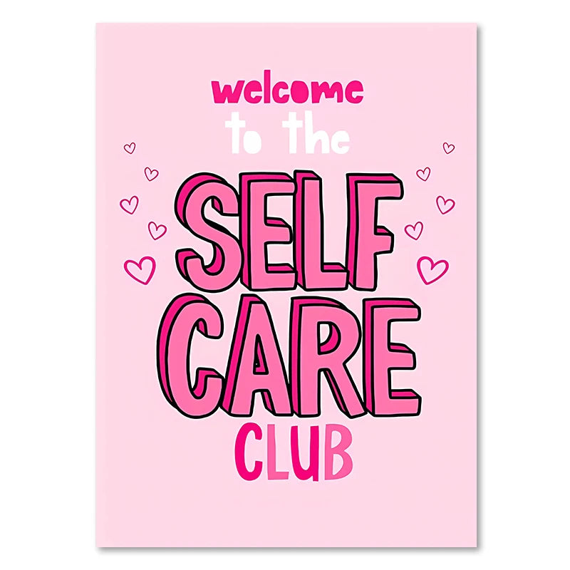 Funny Quote Art Poster Pink Makeup Prints Bedroom Home Decor Modern Inspirational Girl Power Dot Self Care Wall Canvas Painting