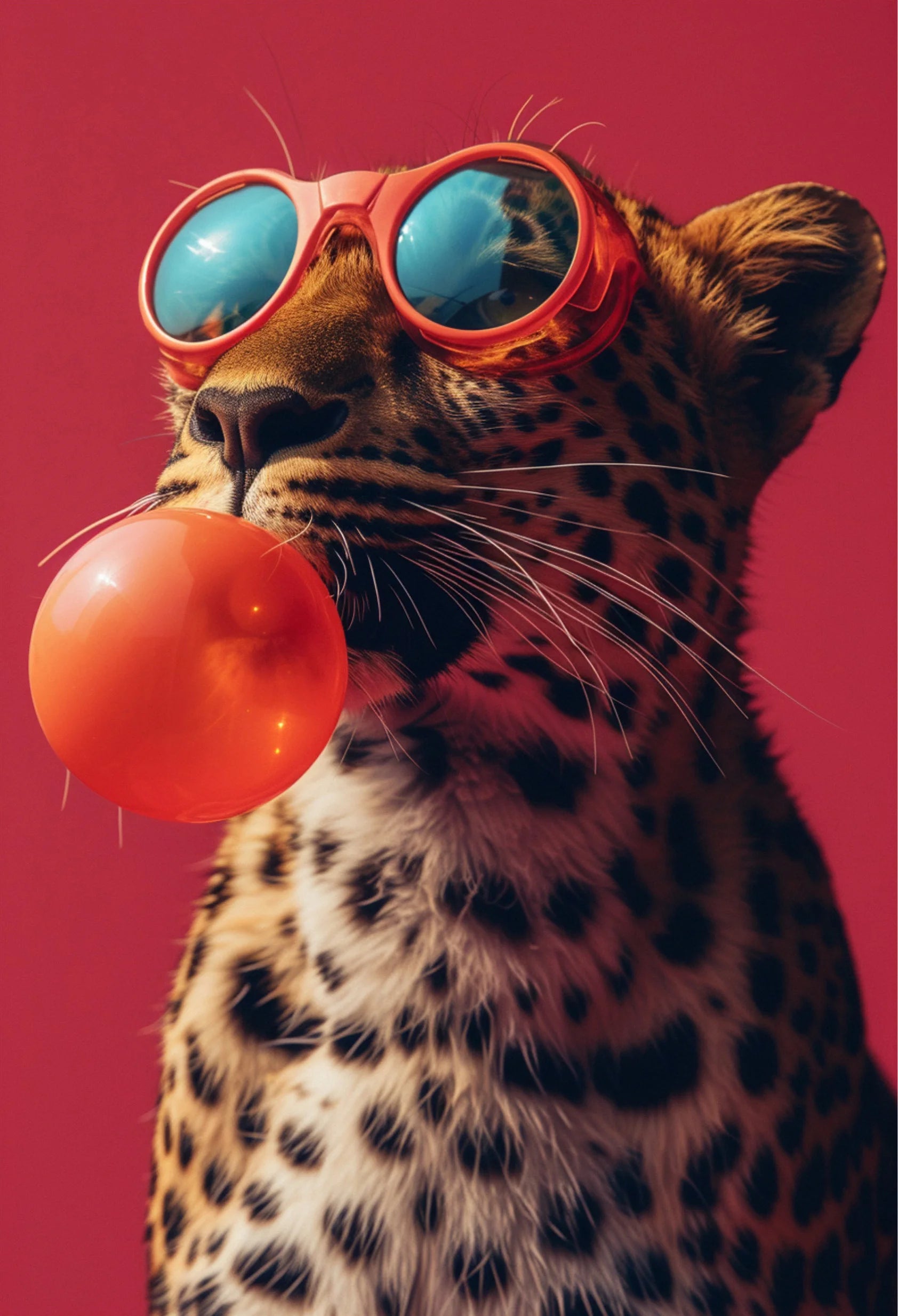 Animals With Sunglasses Art Poster Cool Cat Tiger Lion Giraffe Rabbit Wall Art Picture Canvas Print Painting Home Decoration