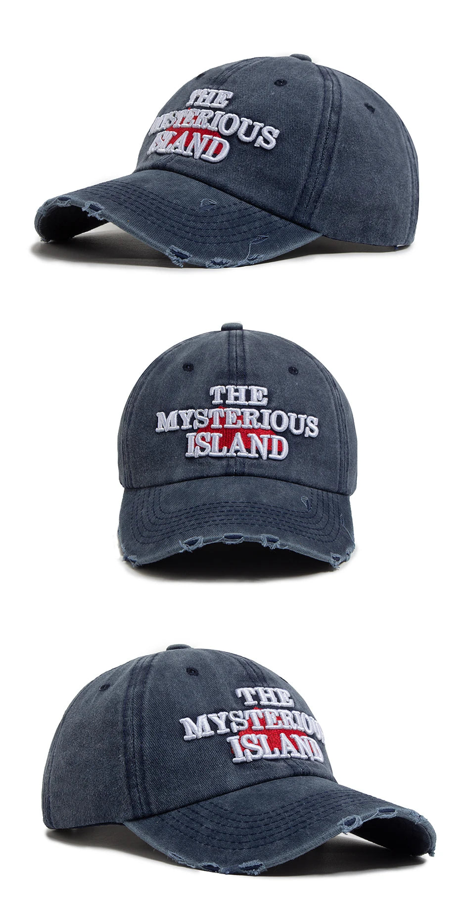 The Mysterious Island Letter Baseball Cap For Men Cotton Fashion Casual Snapback Women Vintage Hat Visor Hip Hop Caps Unisex