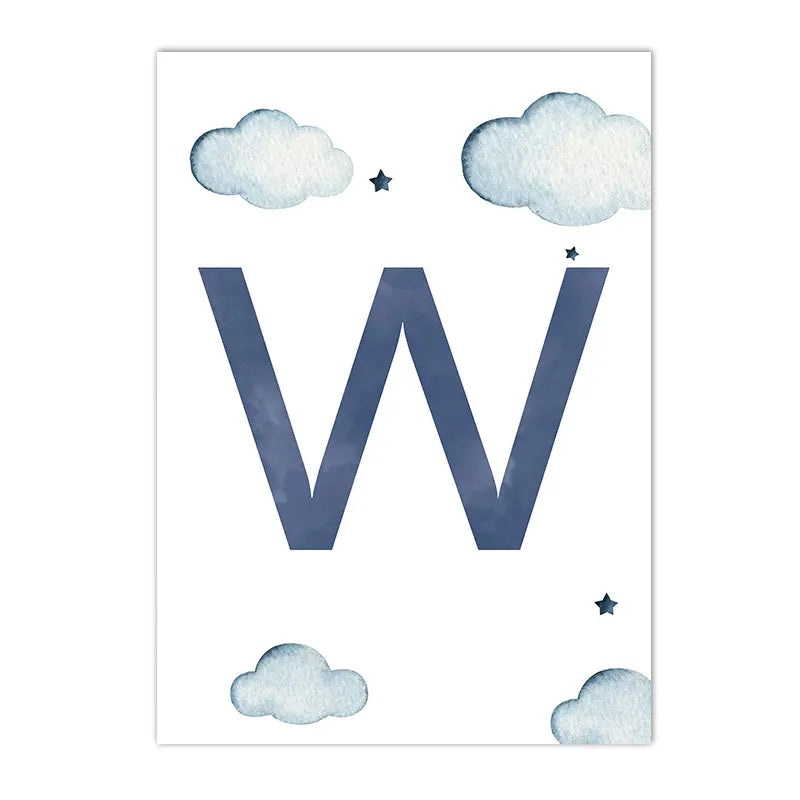 Hot Air Balloon Canvas Poster Custom Name Art Painting Blue Helicopter Plane Print Pictures Nursery Wall Posters Kids Room Decor