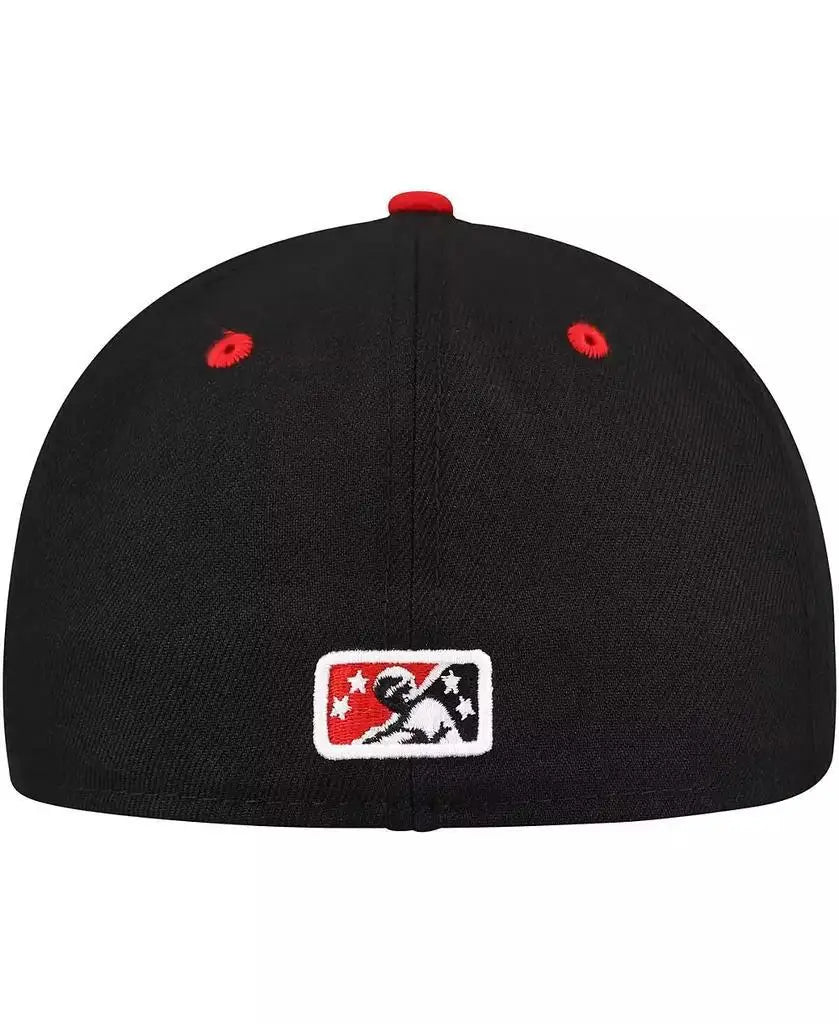 New Era | Men's Black/Red Lansing Lugnuts Authentic Collection 59FIFTY Fitted Hat