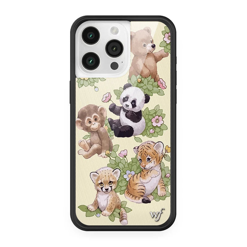 Wildflower 3D Super Star Mushroom Phone Case for iPhone 16 15 14 13 12 Pro Max Plus WF Bear-y Cute Leopard Safari Babies Cover