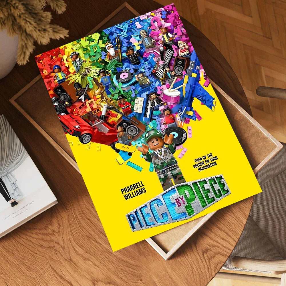 Abstract Funny L-Legos Anime Posters Sticky HD Quality Wall Art Retro Posters for Home Room Wall Decor