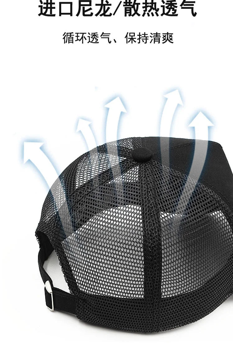 Mesh Trucker Cap Women Summer Sun Caps High and Large Snapback Hat Big Head Men Oversize Baseball Hats 56-60cm 60-65cm