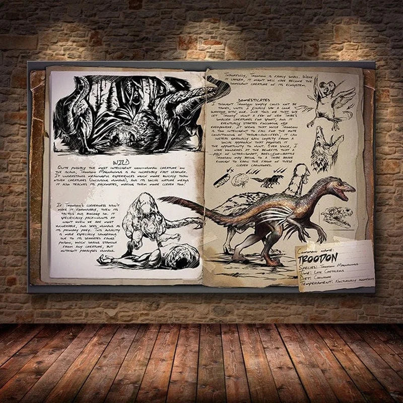 Modular Canvas Ark Survival Evolved Pictures Painting Survival Game Home Decor Print Dinosaur Poster Living Room Modern Wall Art