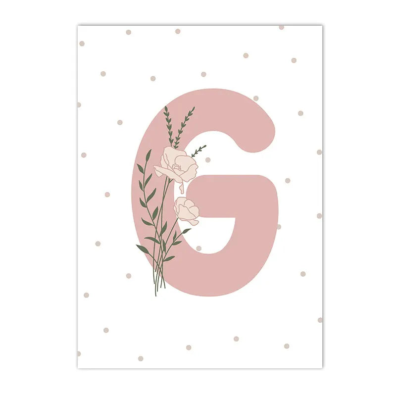 Pink Heart Nursery Poster Sun Daisy Butterfly Rainbow Wall Art Canvas Painting Personalized Name Print Pictures Girl Room Decor
