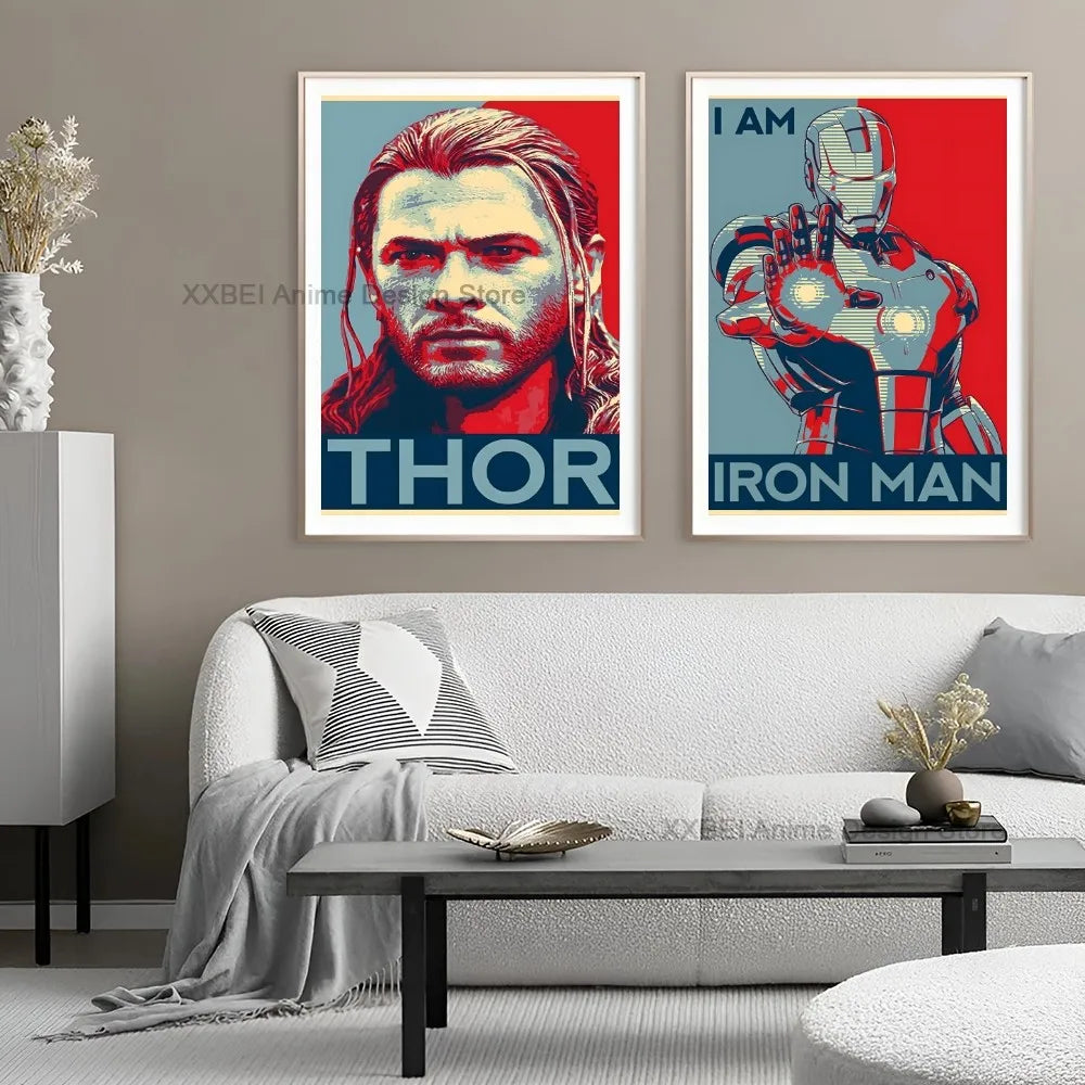 Hero Frameless Painting Movie Spider Man Art Poster Bedroom Bedside Wall Sticker Living Room Modern Home Decoration