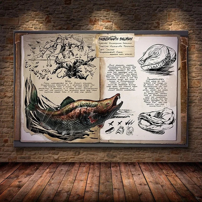 Modular Canvas Ark Survival Evolved Pictures Painting Survival Game Home Decor Print Dinosaur Poster Living Room Modern Wall Art