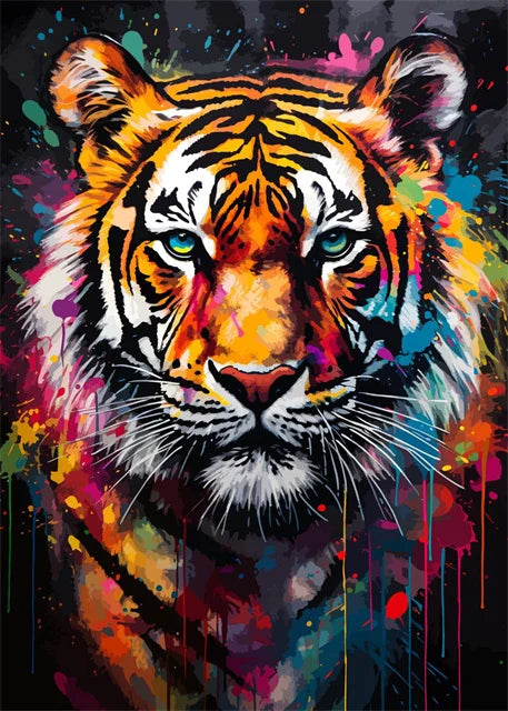 Watercolor Animals Canvas Paintings Rhino Cat Owl Panda Lion Tiger Wild Animals Grafffiti Art Posters Prints Home Decor Wall Art