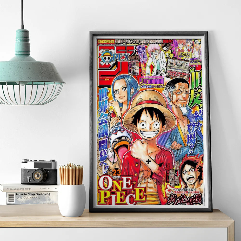 1pc One Piece Poster HD Posters Home Room Bar Cafe Decor Art Wall Painting Picture